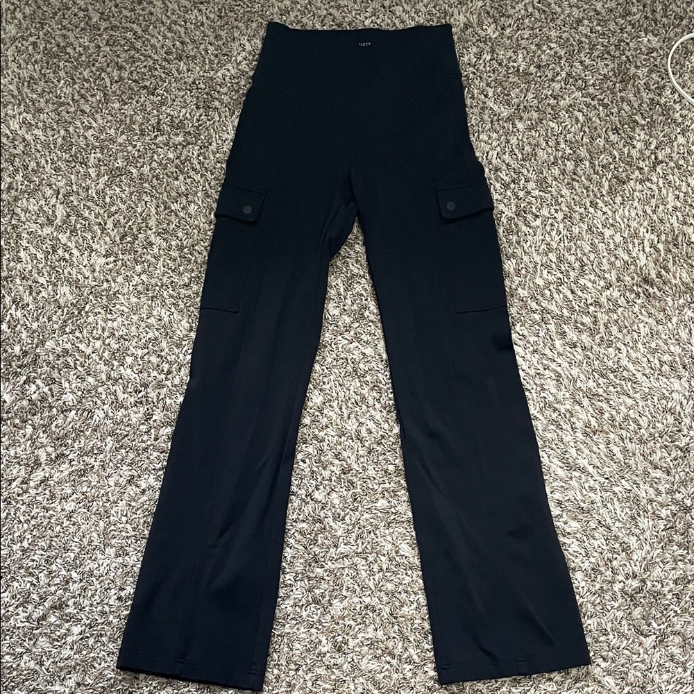 Athleta Black Cargo Pants - Picture 2 of 3